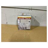 Berkshire Oversized Heated Throw with Auto Shut Off, 60"x70", Grey Plaid