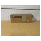 Axeman Floating Shelves, 2 Pack 8 Inch Deep Modern Solid Wood Wall Shelves for Storage, Wall Mounted Display Shelving with Invisible Heavy-Duty Metal Bracket, 24" W x 8" D x 1.6" H, Distressed Black