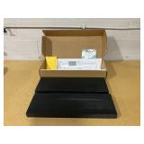 Axeman Floating Shelves, 2 Pack 8 Inch Deep Modern Solid Wood Wall Shelves for Storage, Wall Mounted Display Shelving with Invisible Heavy-Duty Metal Bracket, 24" W x 8" D x 1.6" H, Distressed Black