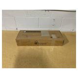 Axeman Floating Shelves, 2 Pack 8 Inch Deep Modern Solid Wood Wall Shelves for Storage, Wall Mounted Display Shelving with Invisible Heavy-Duty Metal Bracket, 24" W x 8" D x 1.6" H, Distressed Black