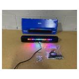 Onn Bluetooth 2.0 Channel Soundbar with Multi-Color LED Lighting, 20", Black