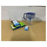 Brita Large 10 Cup Blue Tahoe Water Filter Pitcher with 1 Brita Elite Filter