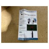 IHOMEPARK Outdoor Bird House Pole for Bluebird Hummingbird, 60" Adjustable Metal Bird Feeder Pole