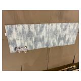 Better Homes & Gardens Broken Ikat Runner Washable Non-Skid Area Rug, Blue, 2