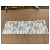 Better Homes & Gardens Broken Ikat Runner Washable Non-Skid Area Rug, Blue, 2