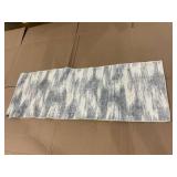 Better Homes & Gardens Broken Ikat Runner Washable Non-Skid Area Rug, Blue, 2