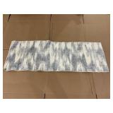 Better Homes & Gardens Broken Ikat Runner Washable Non-Skid Area Rug, Blue, 2