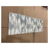 Better Homes & Gardens Broken Ikat Runner Washable Non-Skid Area Rug, Blue, 2