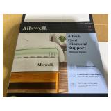 Full Size Allswell 4 Memory Foam Mattress Topper Infused with Cooling Diamond Gel