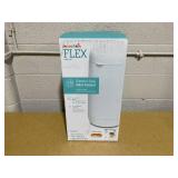 Munchkin FLEX Diaper Pail, Odor Control, Compact Size, Tap Lid to Open
