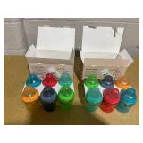 LOT OF 2 6PCS Tommee Tippee Natural Start Anti-Colic Colorful Baby Bottles, 9oz, 0 month+
