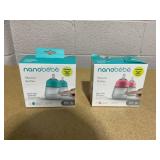 LOT OF 2 Nanobebe Anti-Colic Flexy Silicone Baby Bottles 9 oz