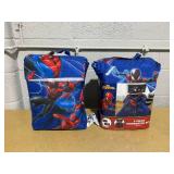 LOT OF 2 Spider-Man Kids 2-Piece Twin/Full Reversible Comforter and Pillowcase Bedding Set, Microfiber, Blue, Marvel