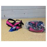 LOT OF 2 Medium Size PetSafe EasySport Dog Harness, Adjustable, Padded with Handle