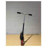 Razor Carbon Lux Kick Scooter - Red/Black, Spoked Large Wheels, Folding Scooter for up to 220 lbs