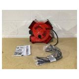 Lasko 11" X-Blower Multi-Position Utility Blower Fan with USB Port, Red, X12900, New