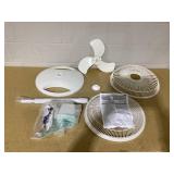 Lasko 16" Oscillating 3-Speed Pedestal Fan, White