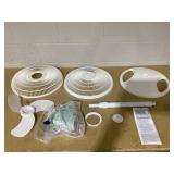 Lasko 16" Oscillating 3-Speed Pedestal Fan, White