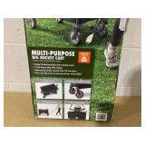 Ozark Trail Multi-Purpose Big Bucket Cart, Black Wagon, 24 inches in Height