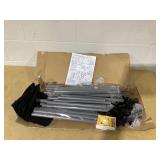 Whitmor Spacemaker Garment Rack, Resin, Fabric and Metal, Silver and Black