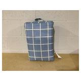 Mainstays 5-Piece Reversible Bed in a Bag Comforter Set with Sheets, Blue Checker, Twin-XL