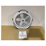 Lasko Wind Machine 20" Pivoting Floor Fan with 3 Speeds, 23" H, Gray, A20301,
