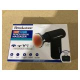 Brookstone Cordless Hot and Cold Percussion Deep Tissue Massager Gun