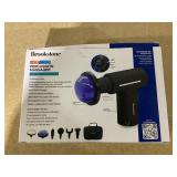 Brookstone Cordless Hot and Cold Percussion Deep Tissue Massager Gun