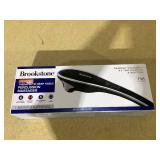 Brookstone Handheld Percussion Body Massager, 4 Vibration Modes, 5 Interchangeable Heads, Black