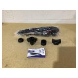 Brookstone Handheld Percussion Body Massager, 4 Vibration Modes, 5 Interchangeable Heads, Black