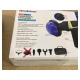 Brookstone Cordless Hot and Cold Percussion Deep Tissue Massager Gun, 6 Intensity Levels