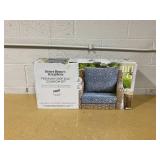 Better Homes & Gardens 24"x 24" Premium Blue & Green Medallion Outdoor 2 Piece Deep Seat Cushion