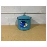 Cinsa 15-Quart Steamer Pot with Lid & Trivet, Turquoise Blue.