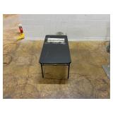 Mainstays 4 Foot Fold-in-Half Adjustable Folding Table, Rich Black