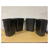 LOT OF 4 Rubbermaid 10.25 Gallon Plastic Office Trash Can