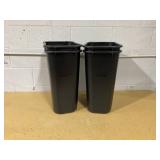 LOT OF 4 Rubbermaid 10.25 Gallon Plastic Office Trash Can