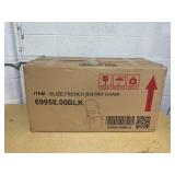 2PCS Noble House Elize Aluminum & Faux Rattan Bistro Chairs