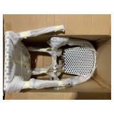 2PCS Noble House Elize Aluminum & Faux Rattan Bistro Chairs