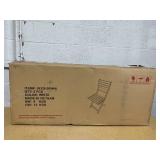 2PCS Simple Outdoor Acacia Wood Foldable Dining Chairs