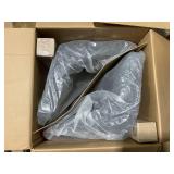 2PCS Baxton Studio Cody Mid-Century Modern Fabric Upholstered Walnut Finished WoodChair Set