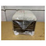 Woodspring Cane Base Ottoman Dark Walnut/Cream - Threshold Designed with Studio McGee