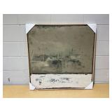 Color Block Abstract Canvas Framed Art Neutrals - Threshold