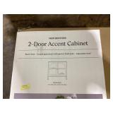 Bedford 2 Door Accent Cabinet Black - Threshold: Elegant Storage