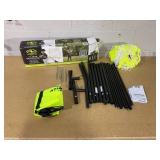 Athletic Works 7ft x 7ft Hit Pitch Training Net for Baseball Softball Protective Screens