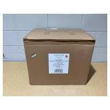 Woodspring Cane Base Ottoman Dark Walnut/Cream - Threshold designed with Studio McGee