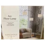 Avenal 3-Head Shaded Arc Floor Lamp Black - Threshold