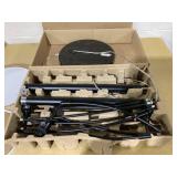 Avenal 3-Head Shaded Arc Floor Lamp Black - Threshold