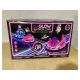 6V Pink Glow Bumper Car, Battery Powered Ride on for Children by Flybar, Ages 1.5+, 66lbs, 1mph