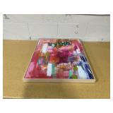 24" x 30" Colorful Collage by Amira Rahim Framed Wall Canvas - Threshold: Modern Abstract Digital Art, Polystyrene Frame