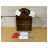 Kate & Laurel All Things Decor 18"x26" Arcott Arch Wall Shelf Walnut Brown